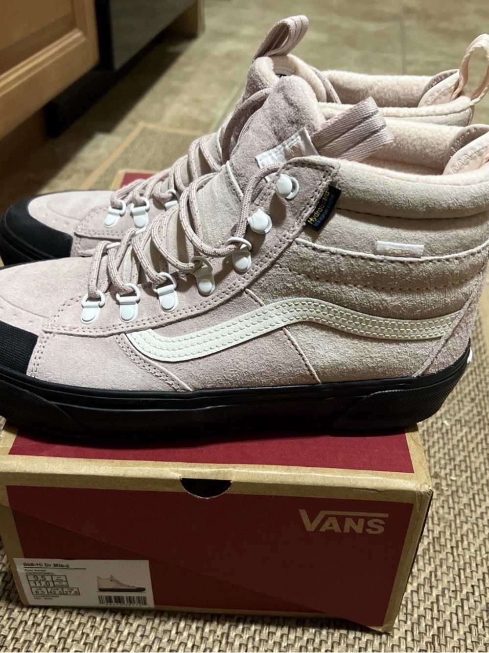 Vans MTE Sk8-Hi Dusty Rose Pink Suede High-Top Skate Sneakers Men’s Size 9.5